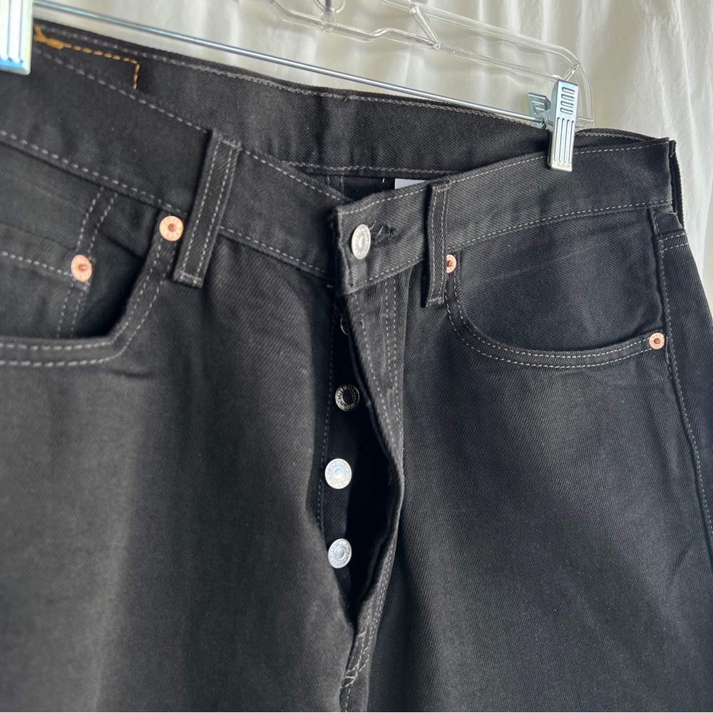 2006Levi’s 501 Black Jeans 34/30 Mfg.2006 Copper Rivets Very Good Condition